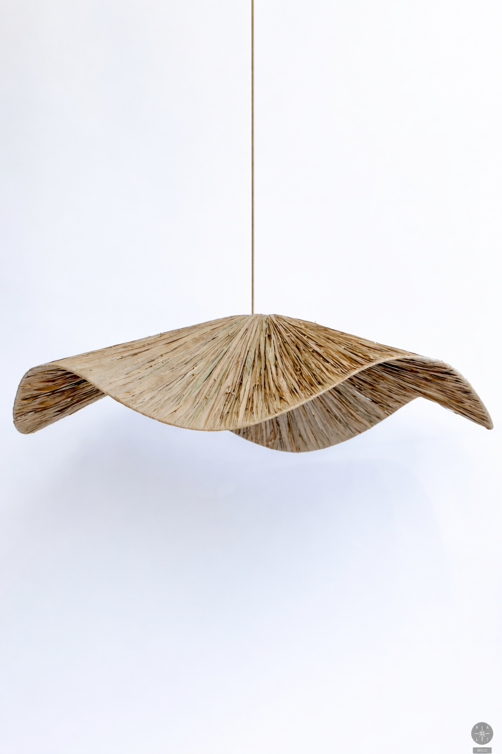 Raffia lampshade