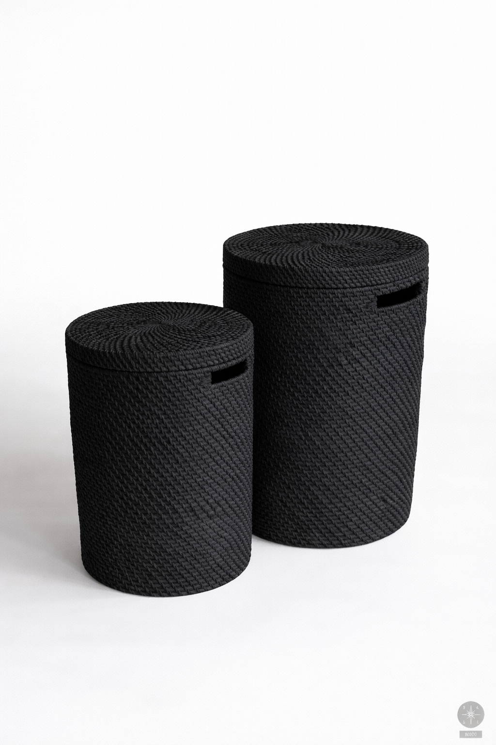 Rattan laundry basket