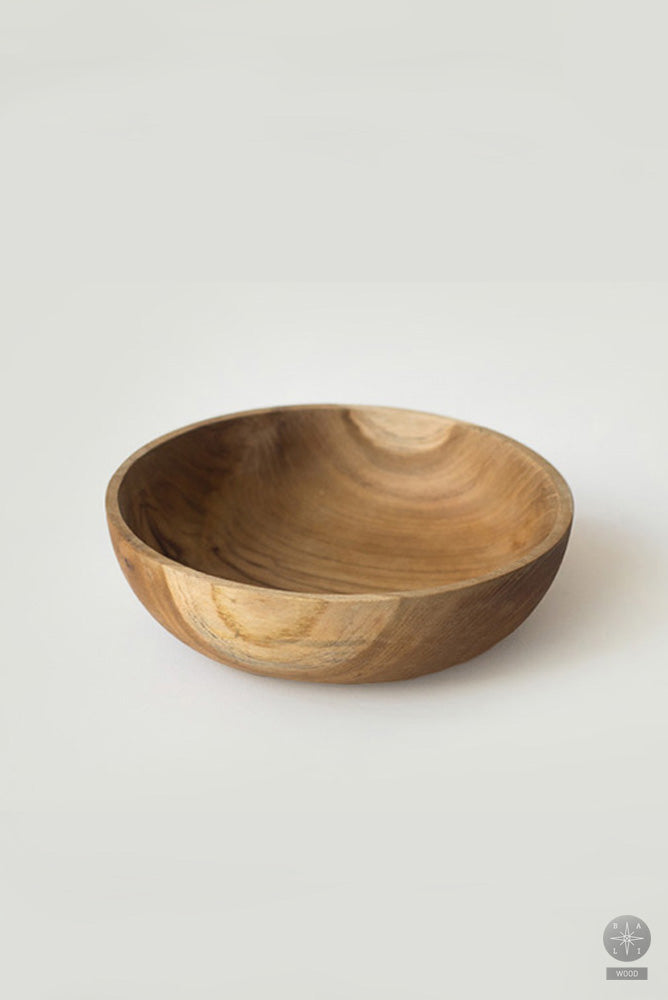Teak wood bowl