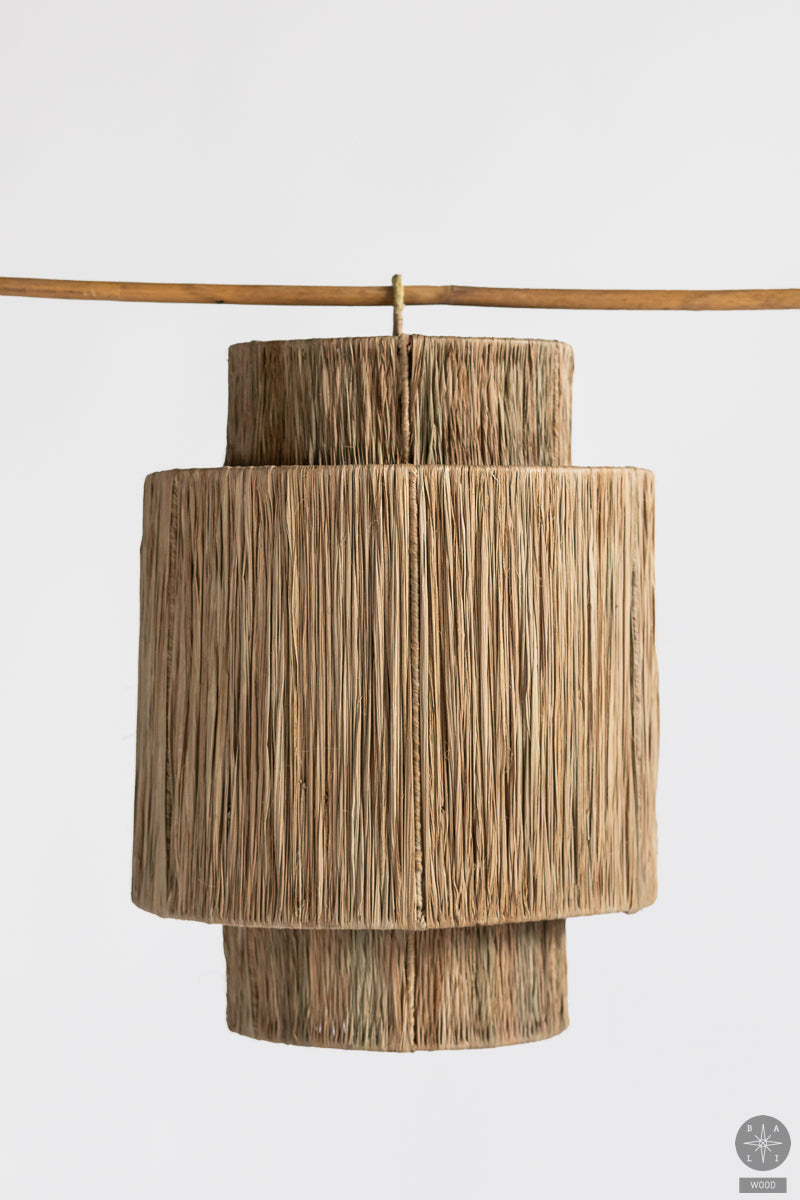 Raffia lampshade