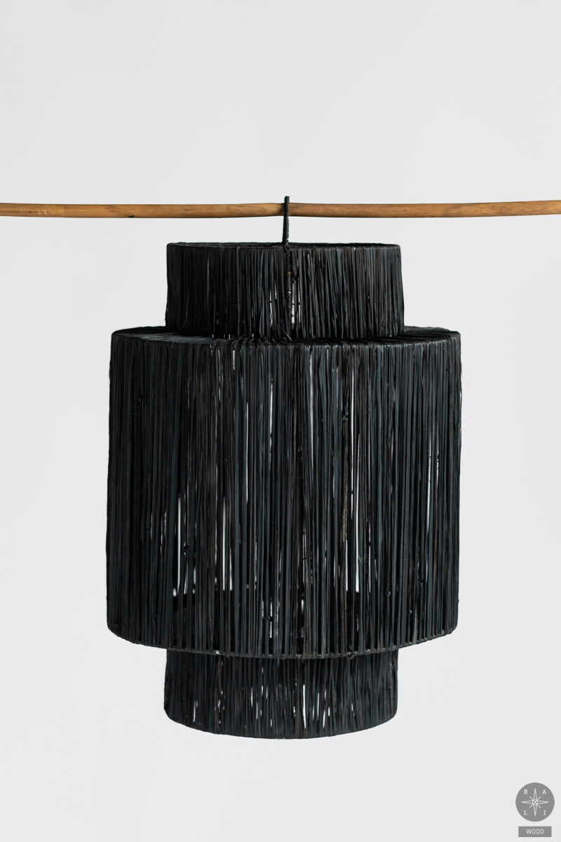 Raffia lampshade