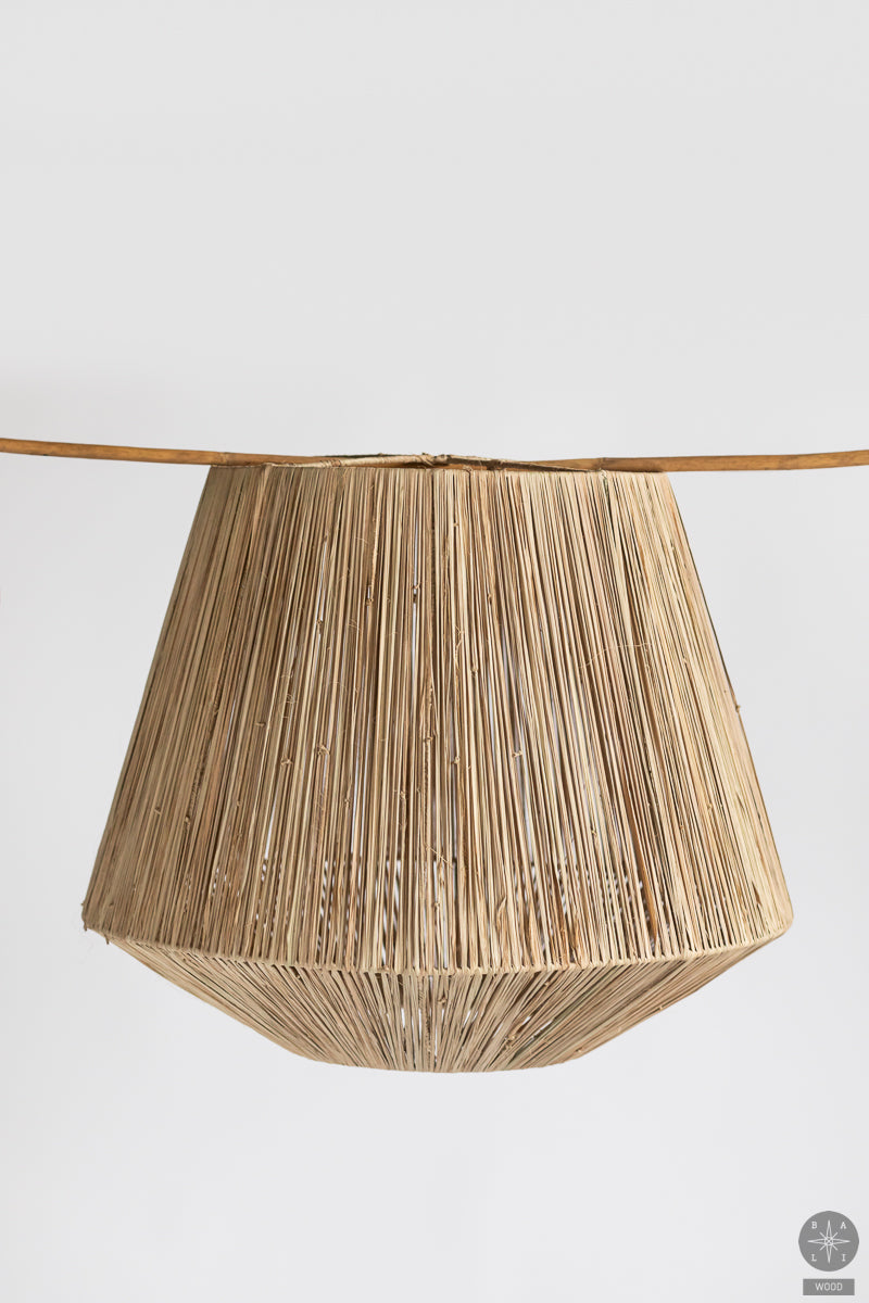 Raffia lampshade