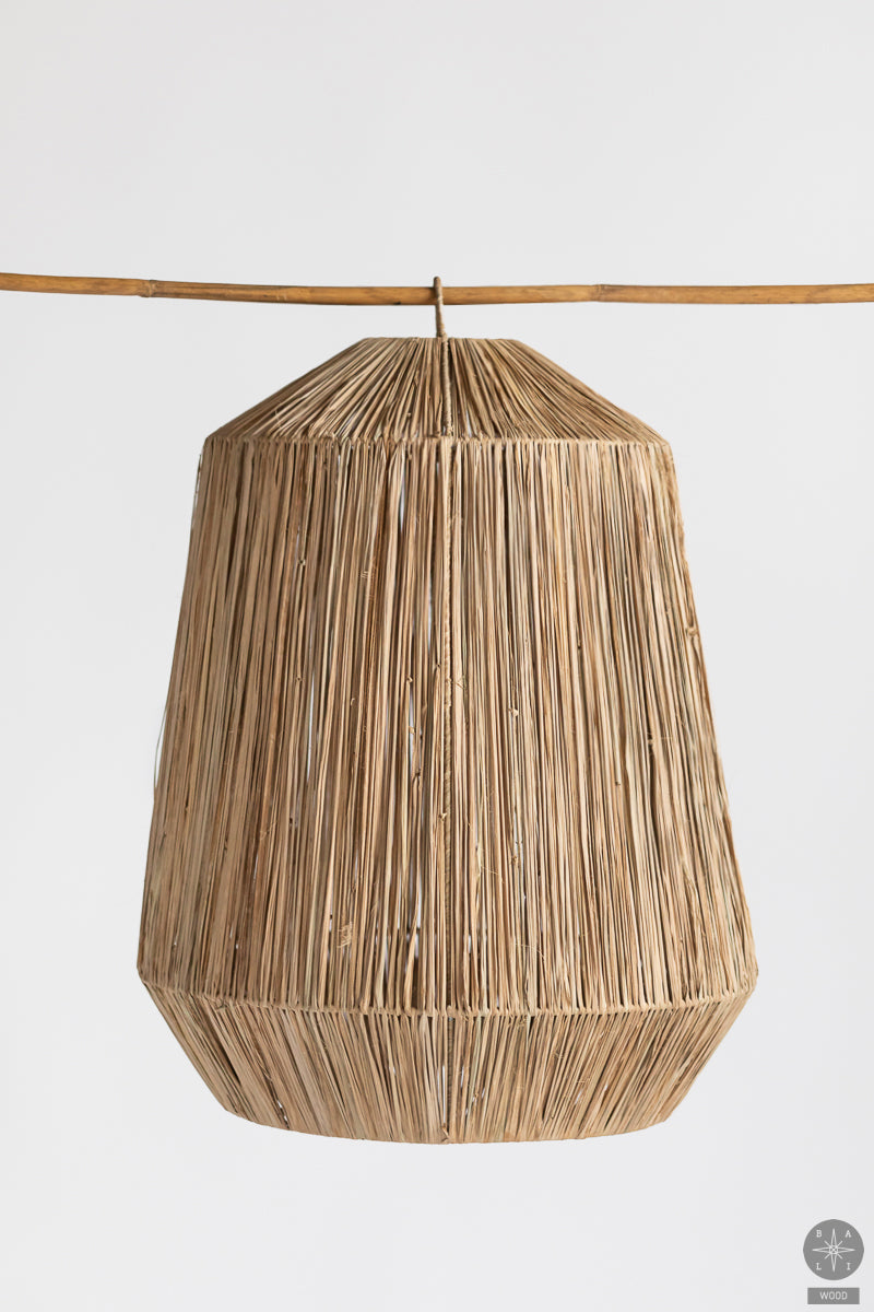 Raffia lampshade