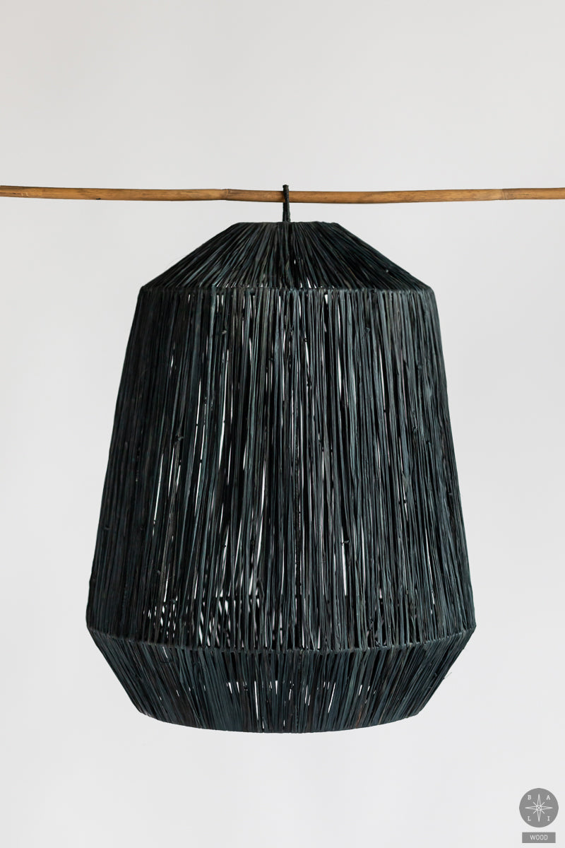 Raffia lampshade