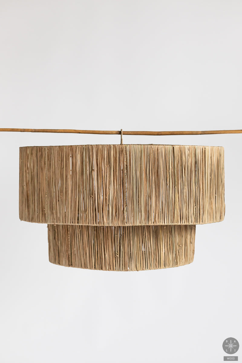 Lampshade made of raffia (defective item)