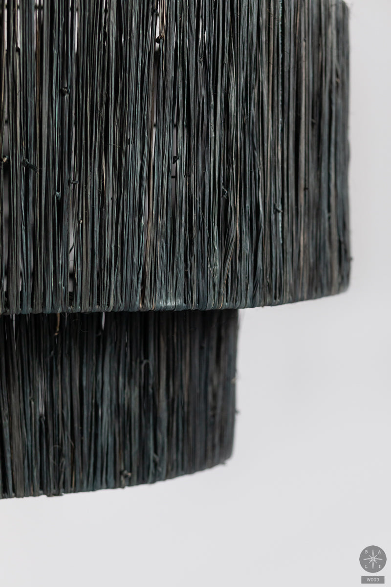 Raffia lampshade