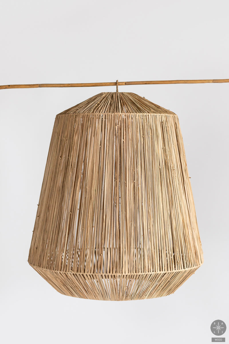 Raffia lampshade