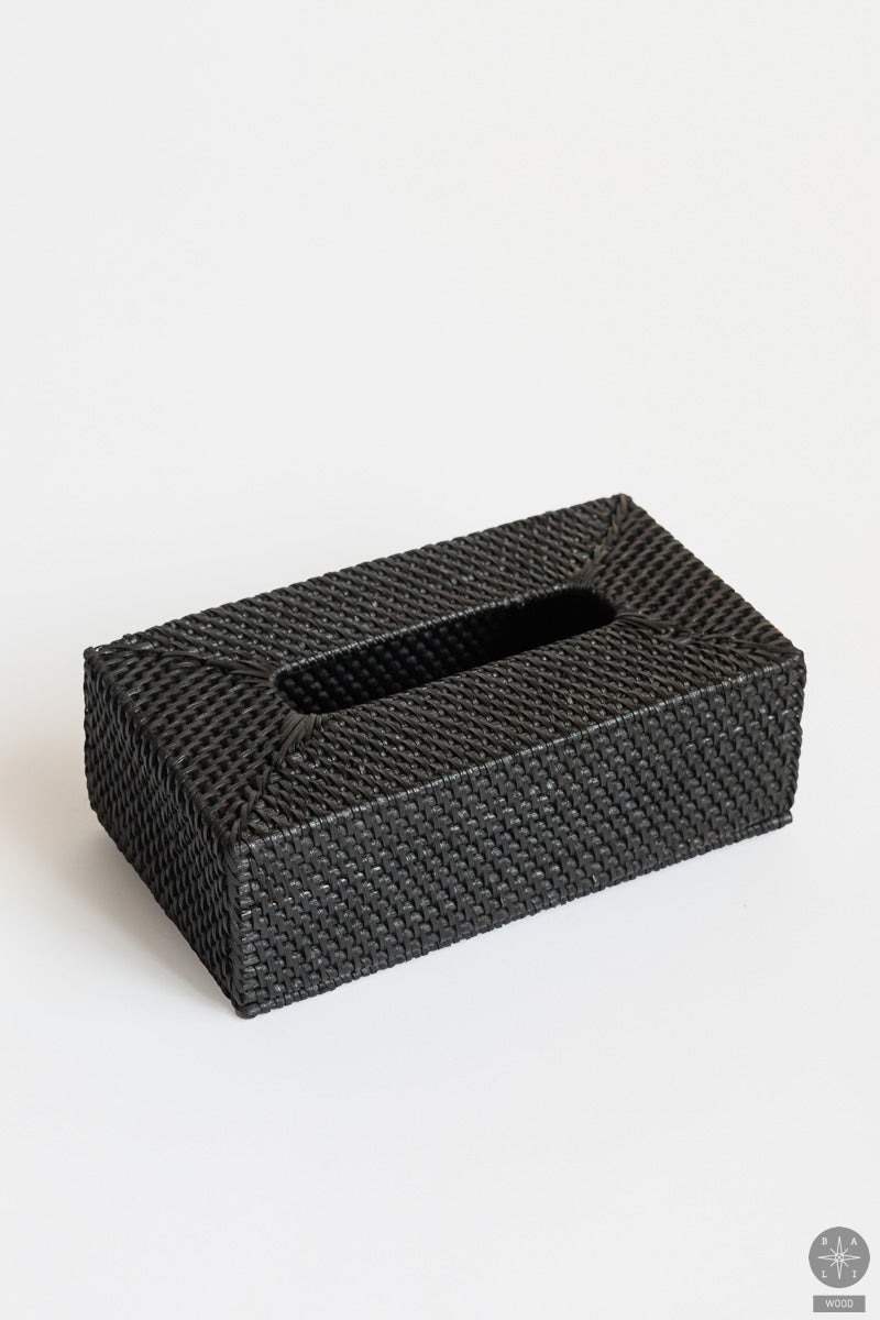 Rattan tissue box