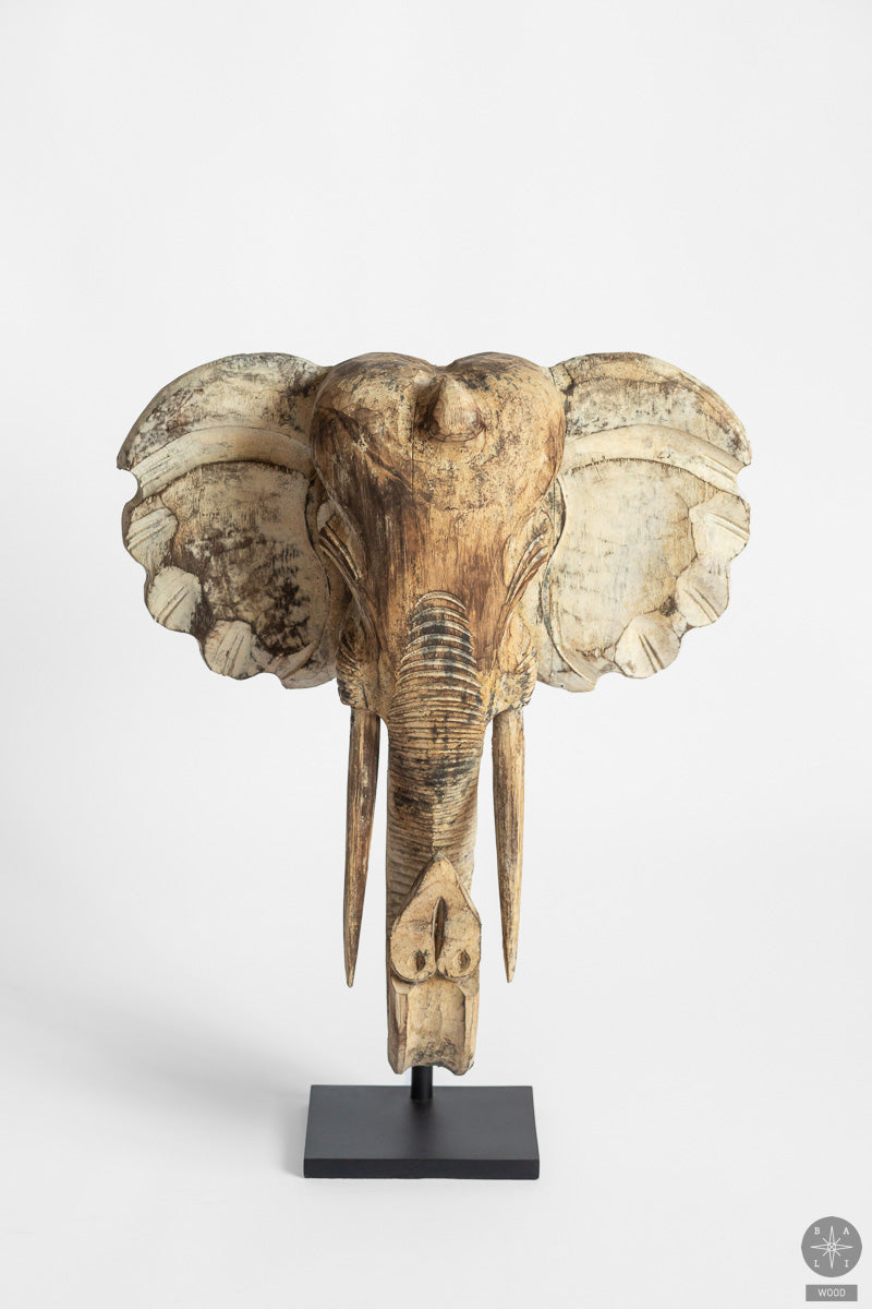 Elephant Mask Statue