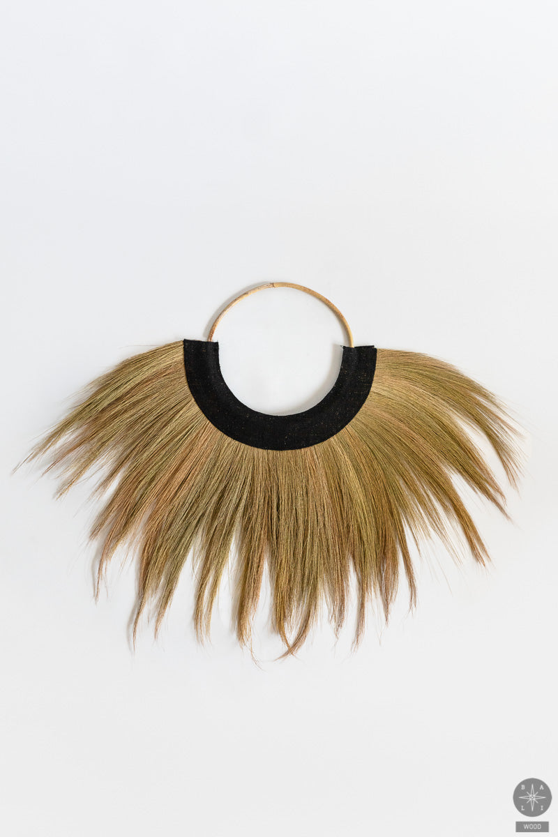 Wall decoration made of alang alang