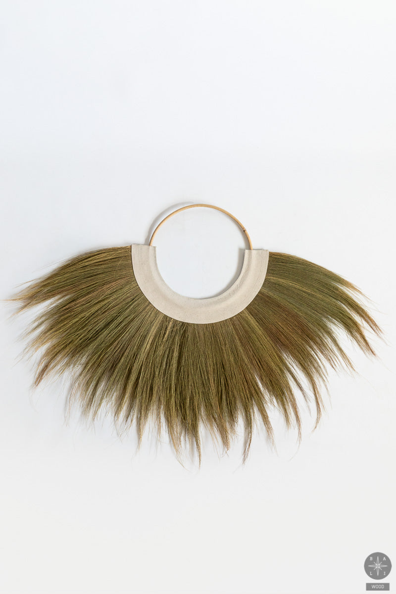 Wall decoration made of alang alang