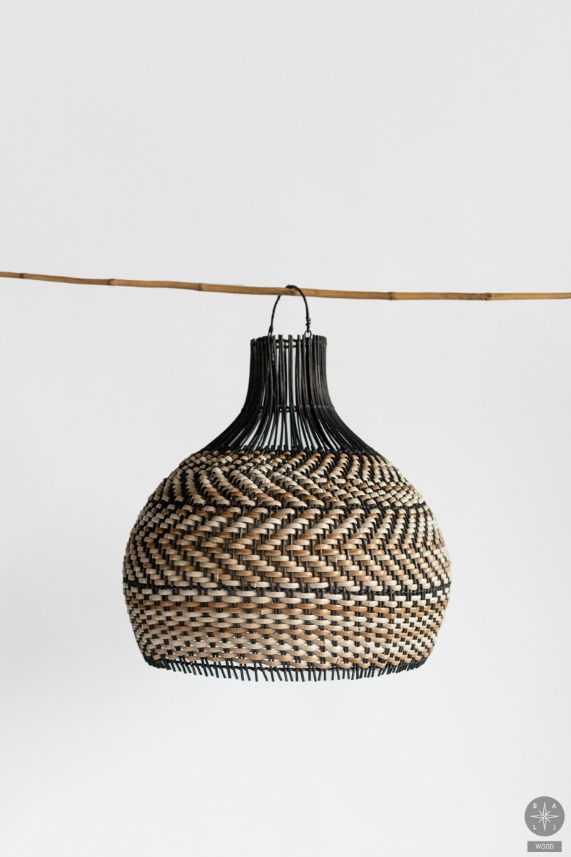 Rattan lampshade