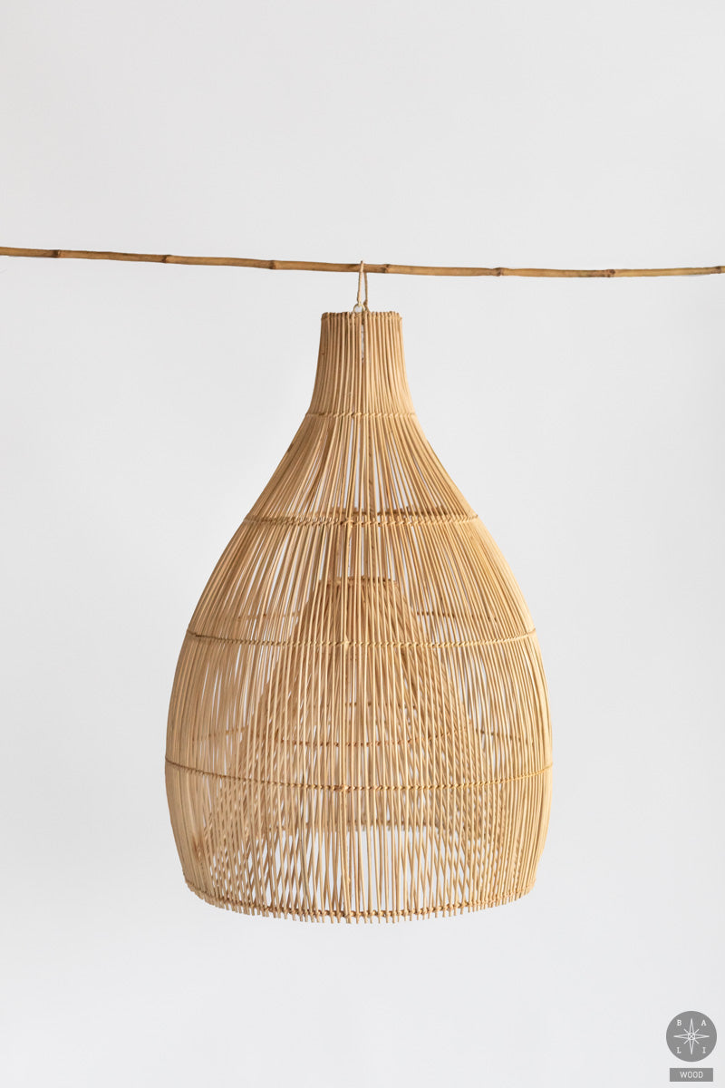 Rattan lampshade