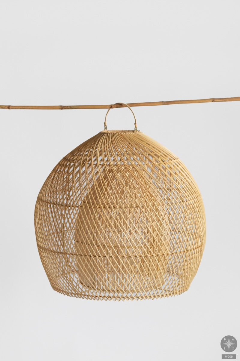 Rattan lampshade