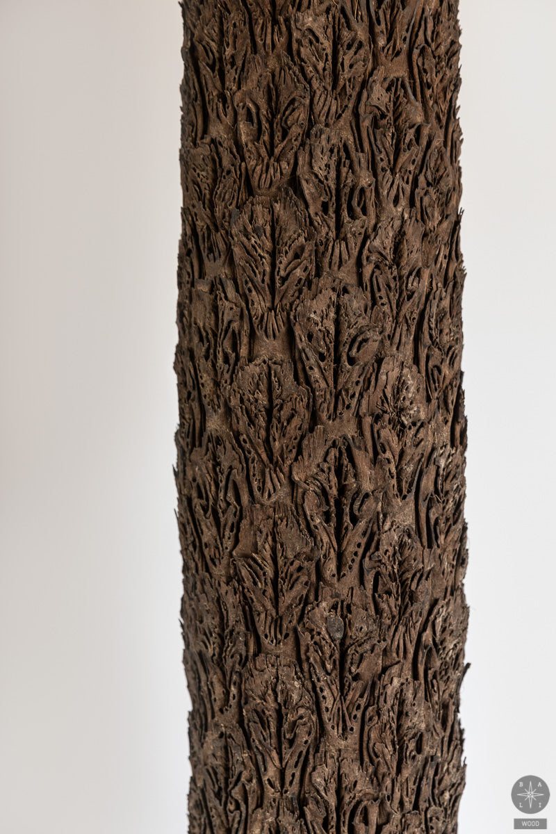 Papaya trunk decoration