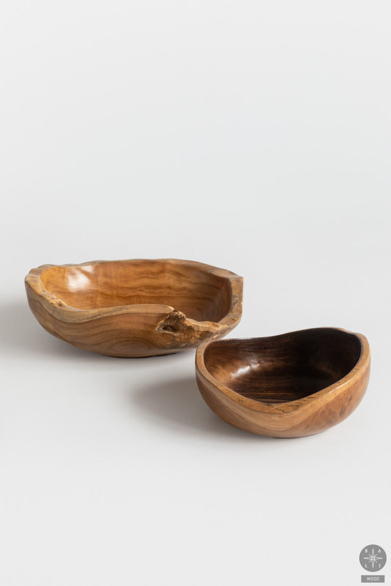 Teak wood bowl