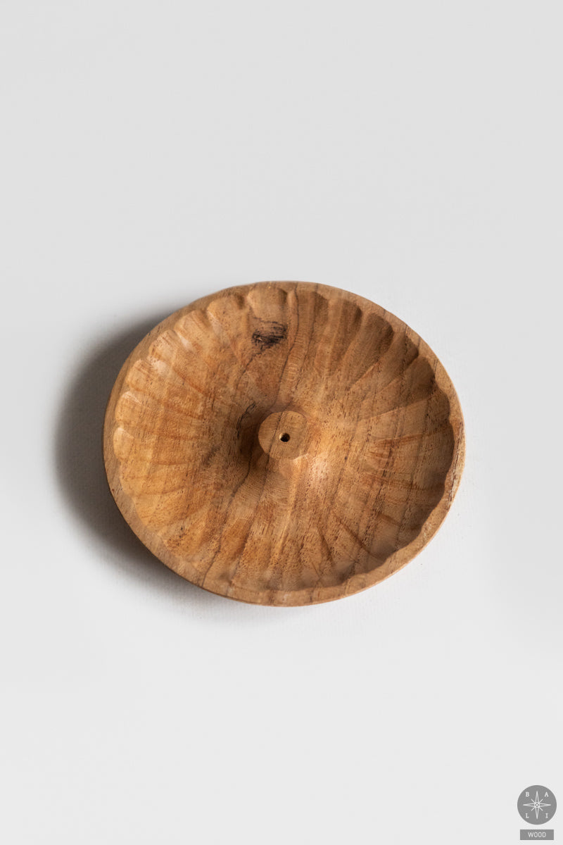 Teak wood incense holder