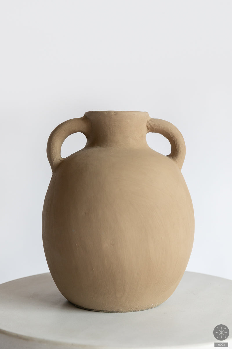 Decorative terracotta vase