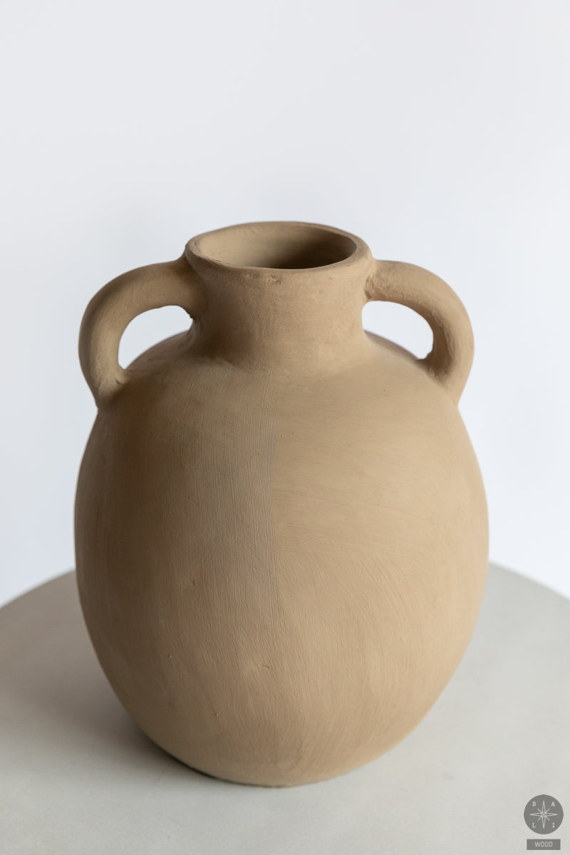 Decorative terracotta vase