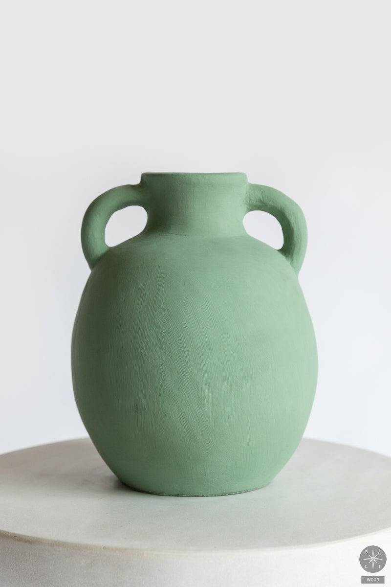 Decorative terracotta vase