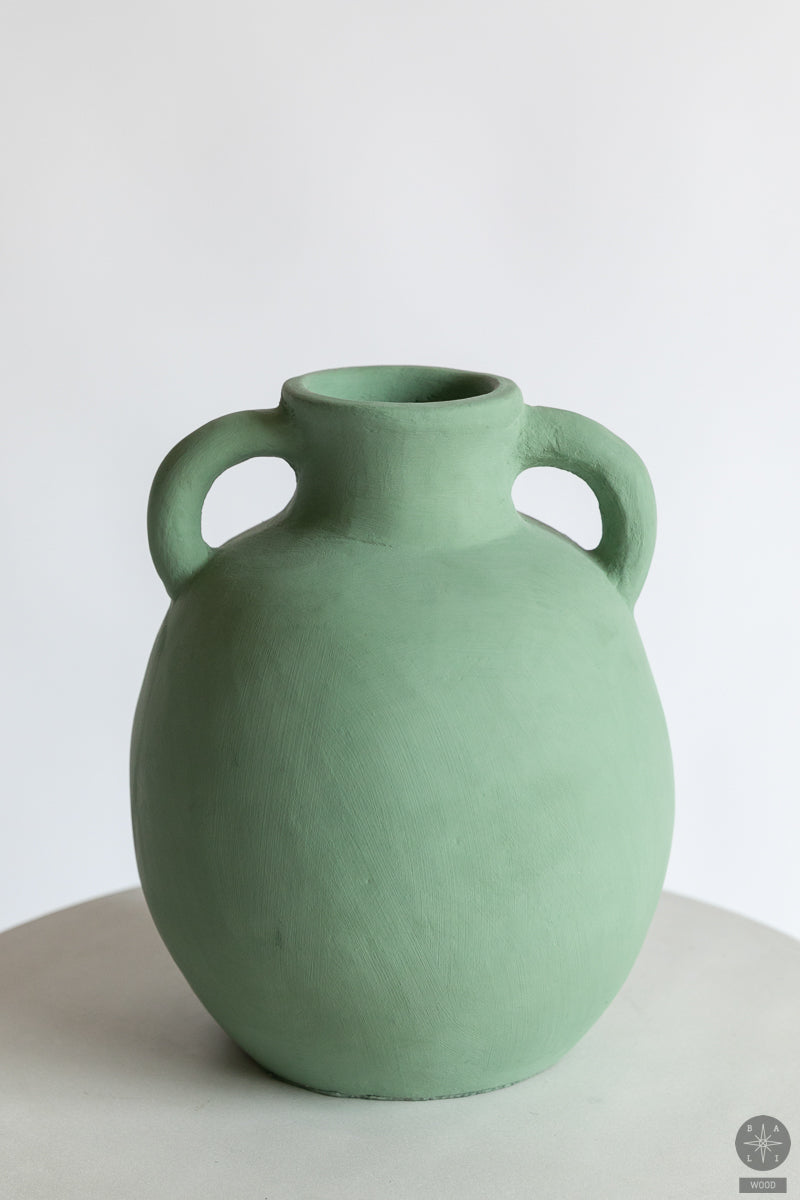 Decorative terracotta vase