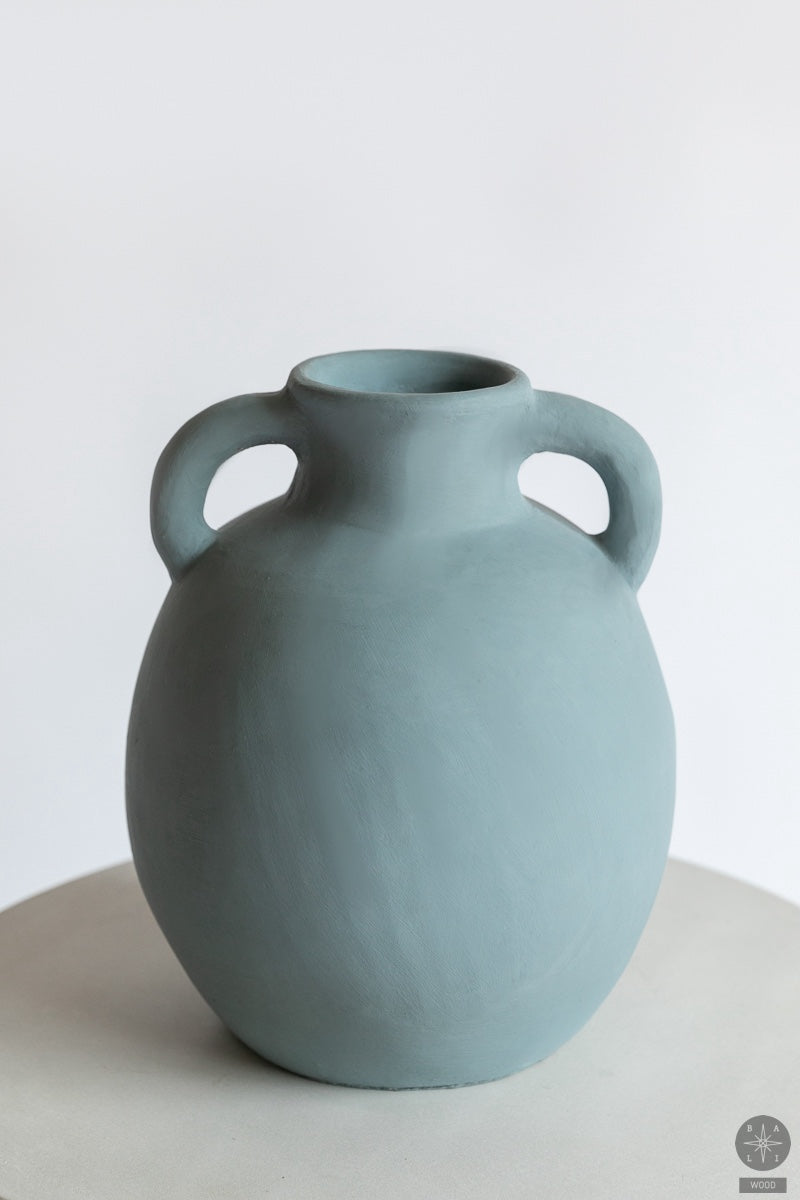 Decorative terracotta vase