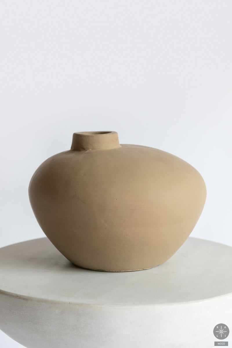 Decorative terracotta vase