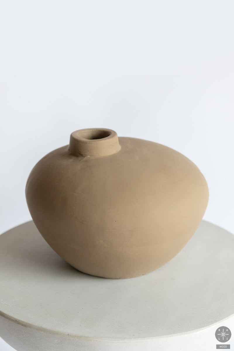 Decorative terracotta vase