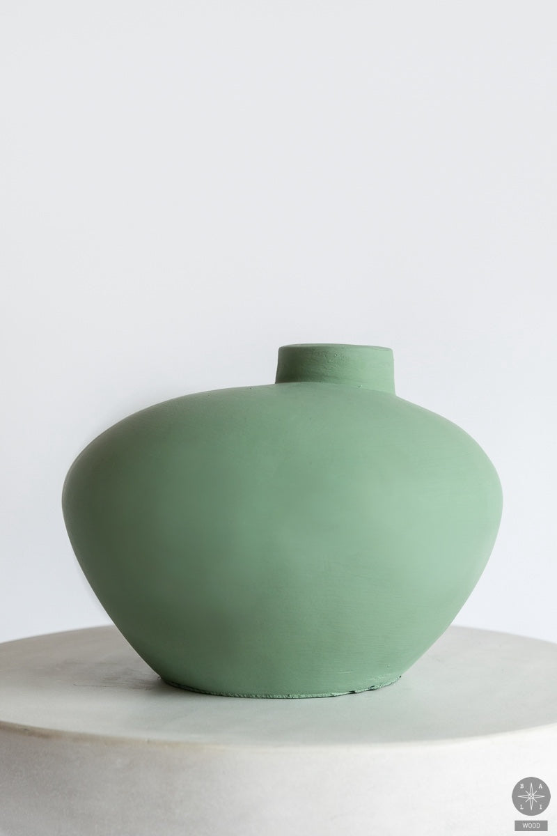 Decorative terracotta vase