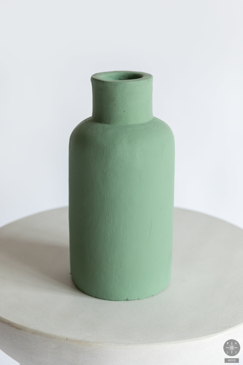 Decorative terracotta vase