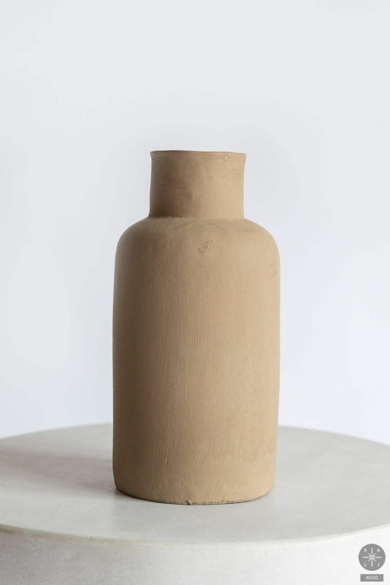 Decorative terracotta vase