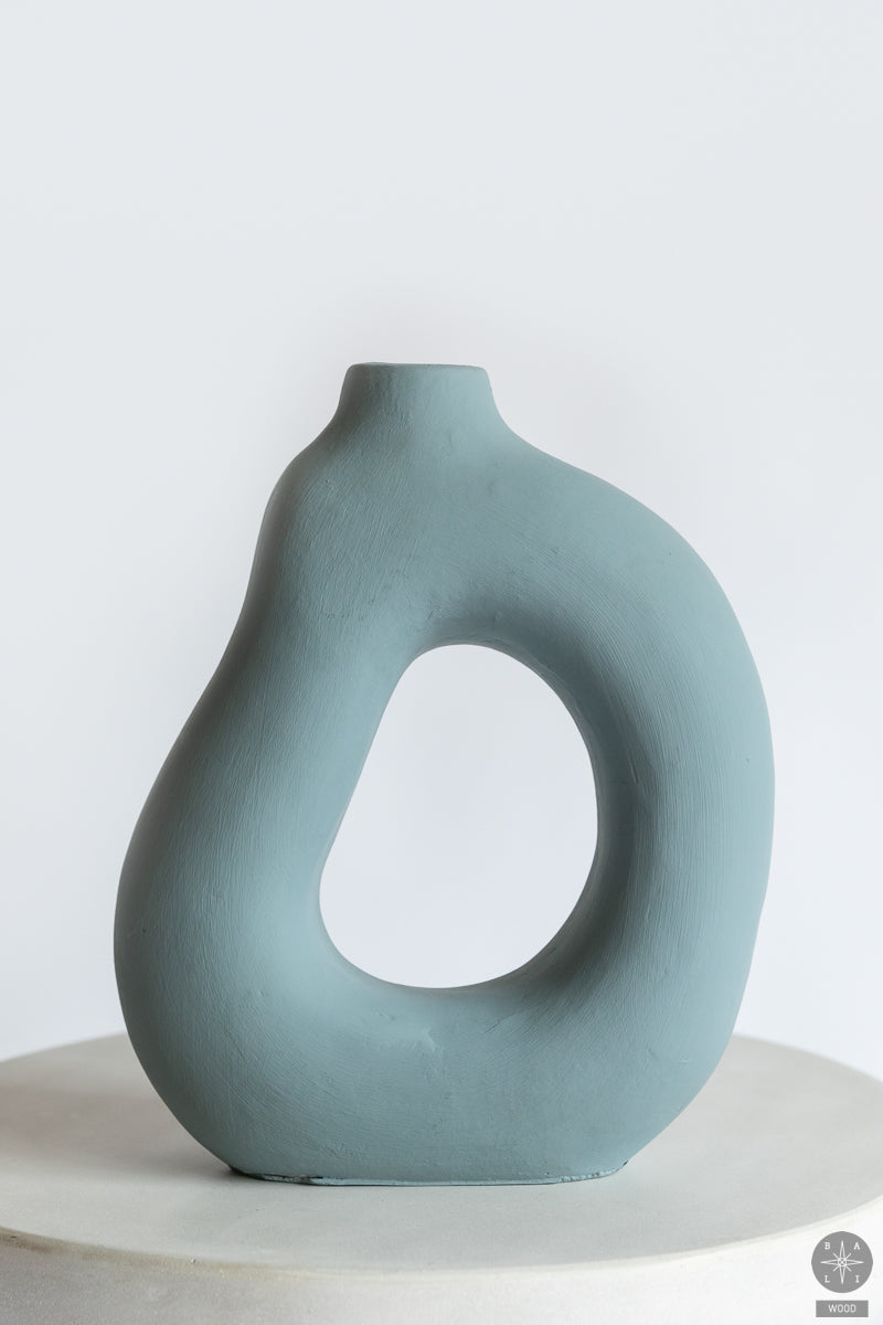 Decorative terracotta vase