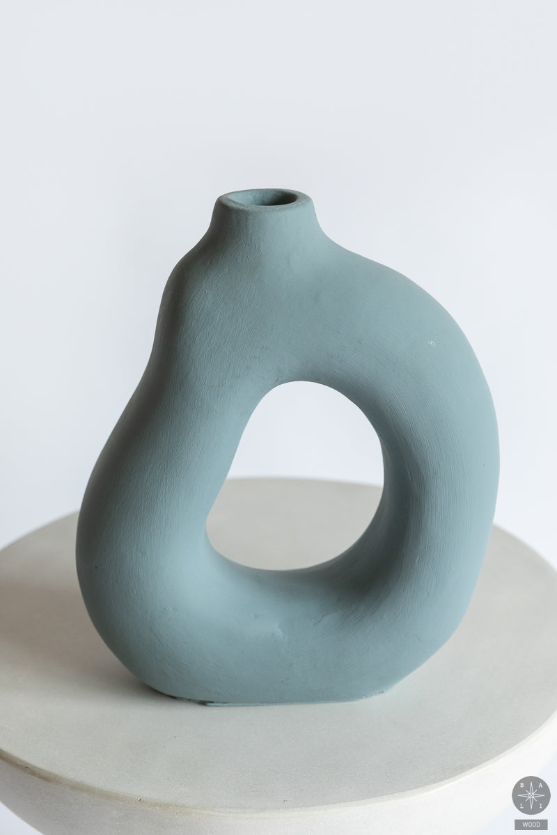 Decorative terracotta vase