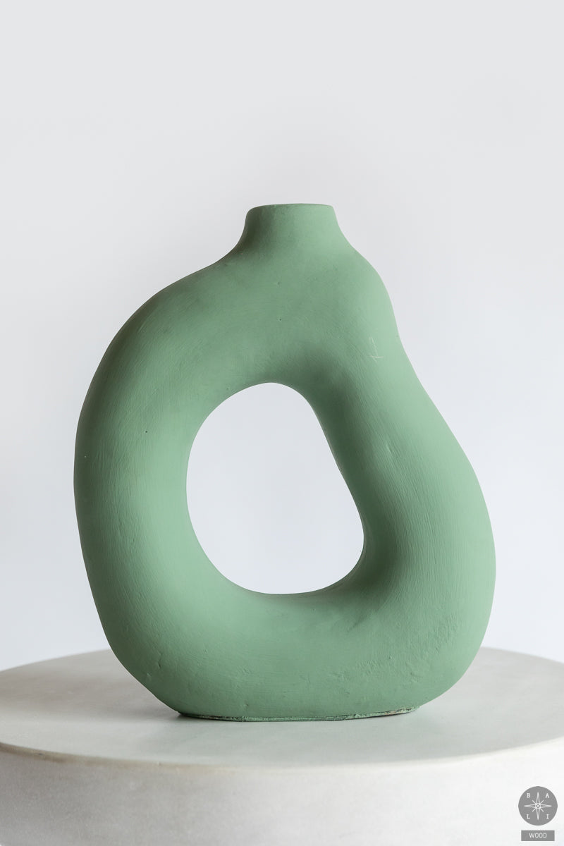 Decorative terracotta vase