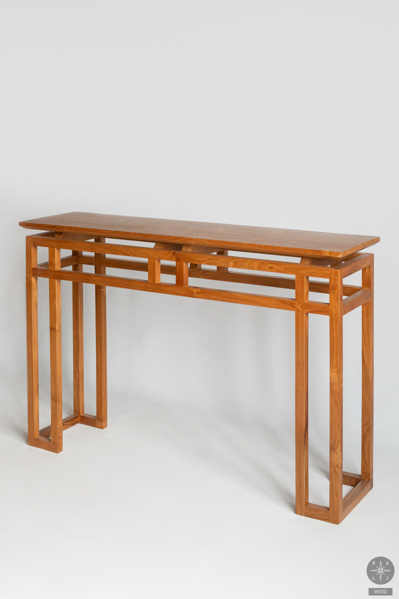 Teak wood console