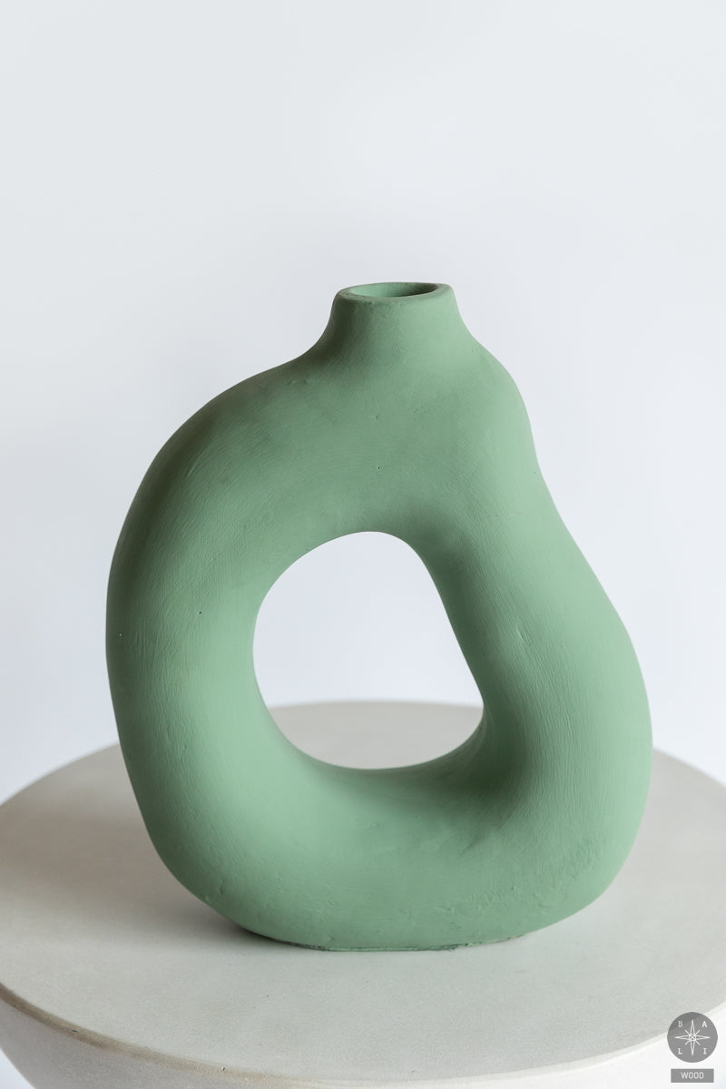 Decorative terracotta vase