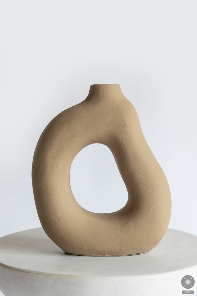 Decorative terracotta vase