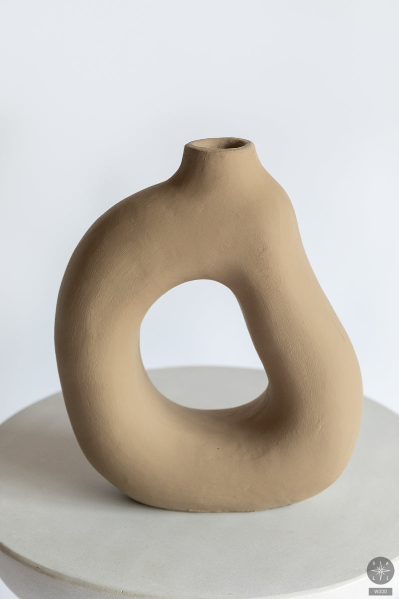 Decorative terracotta vase