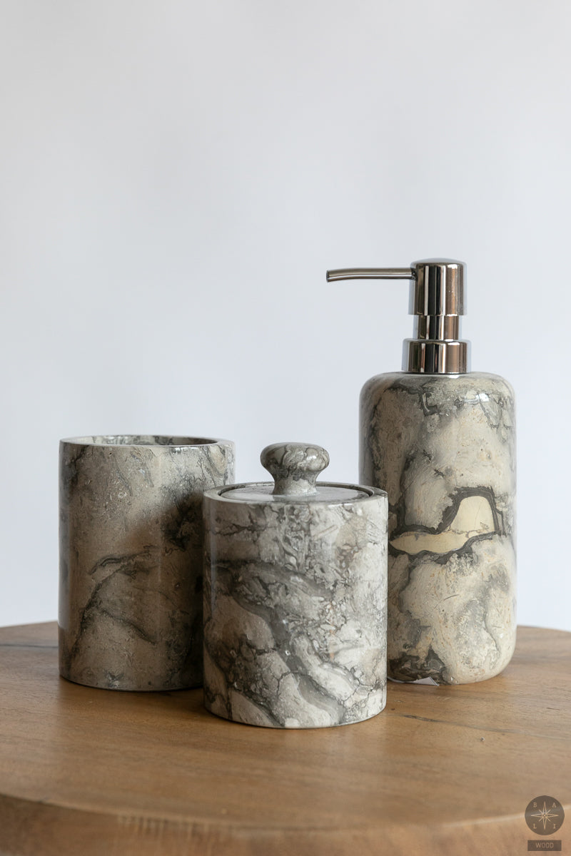 Marble toothbrush holder