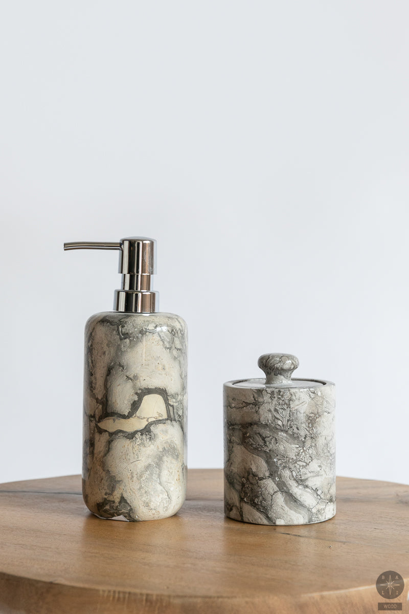 Marble dish with lid