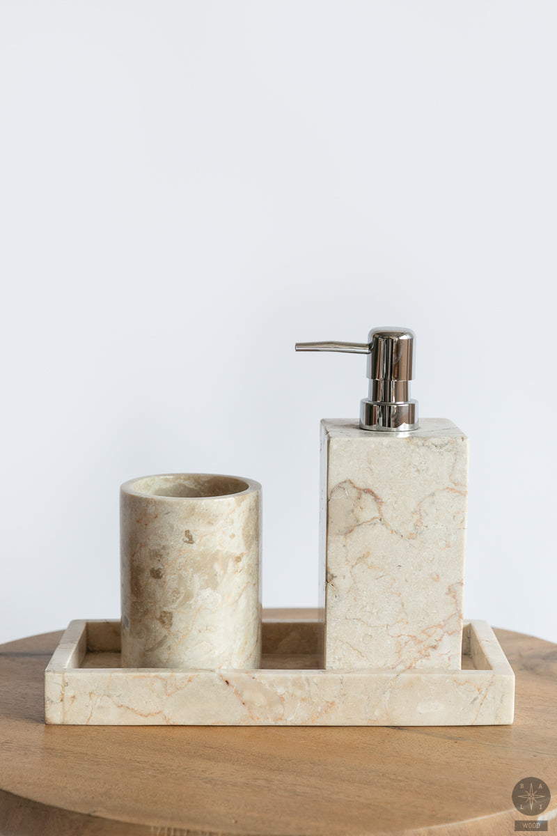 Marble toothbrush holder