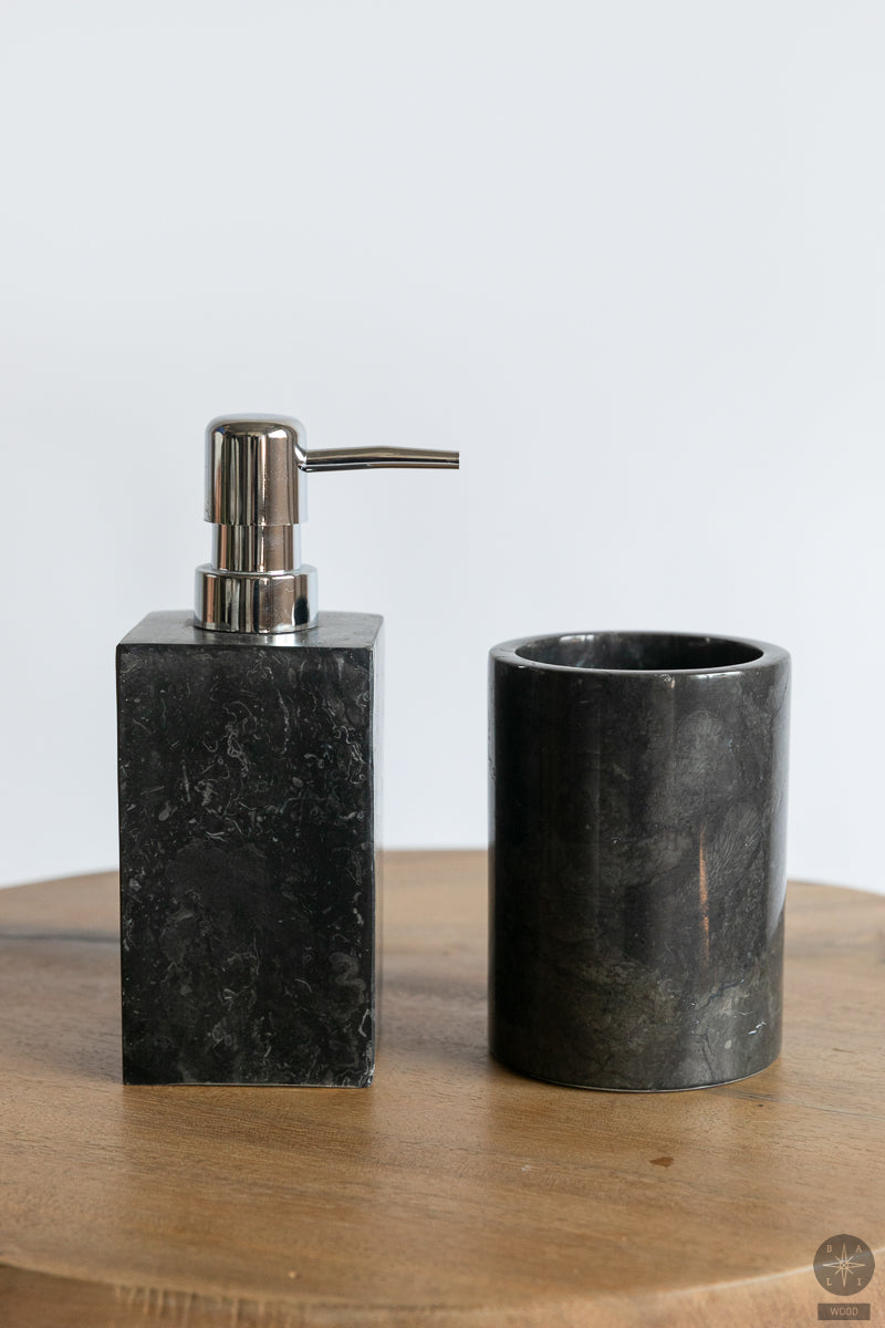 Marble toothbrush holder
