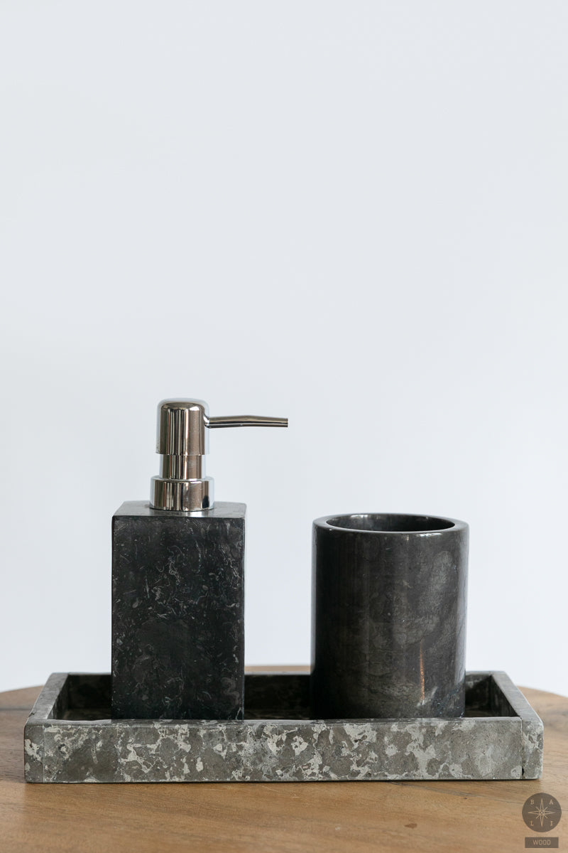 Marble toothbrush holder