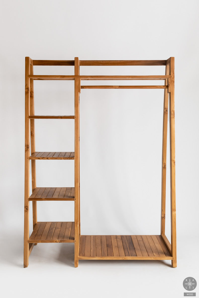 Teakwood coat rack