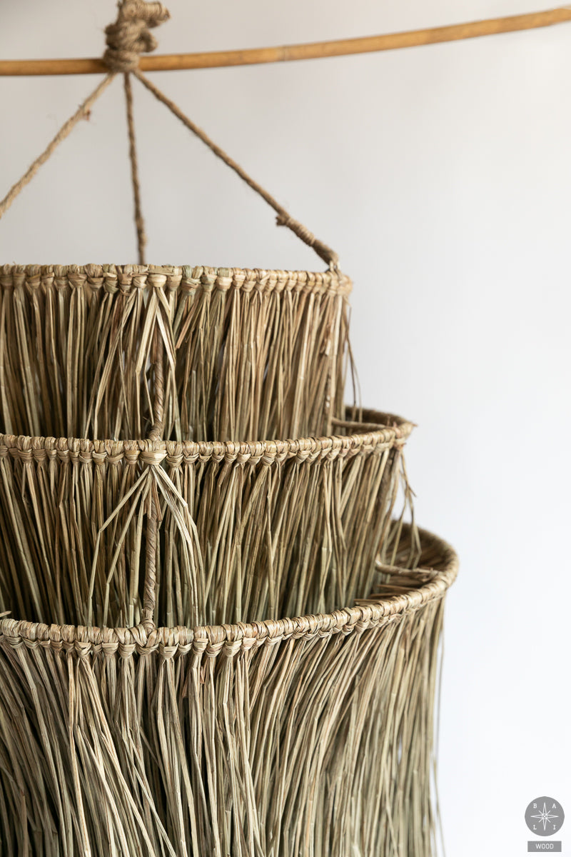 Seagrass lampshade
