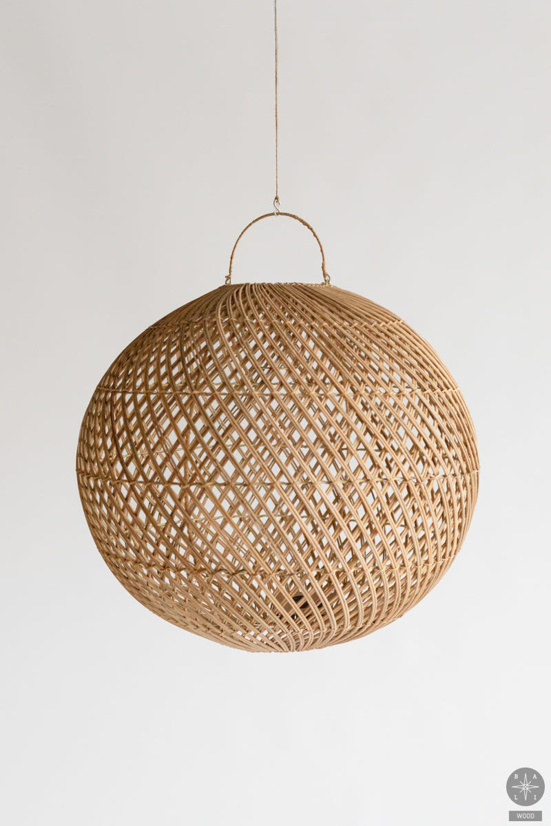 Rattan lampshade