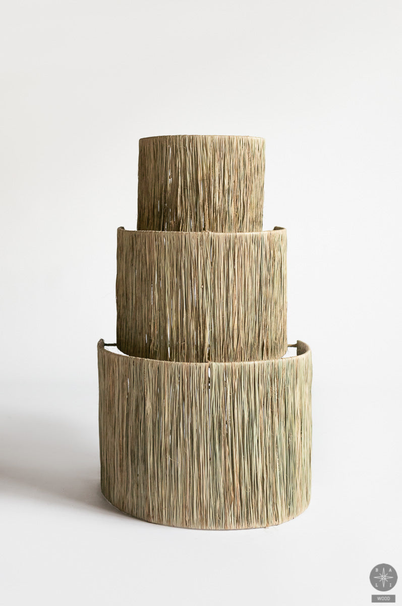 Seagrass wall lamp shade