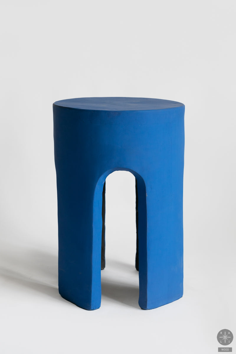 Glazed concrete side table (defective item)