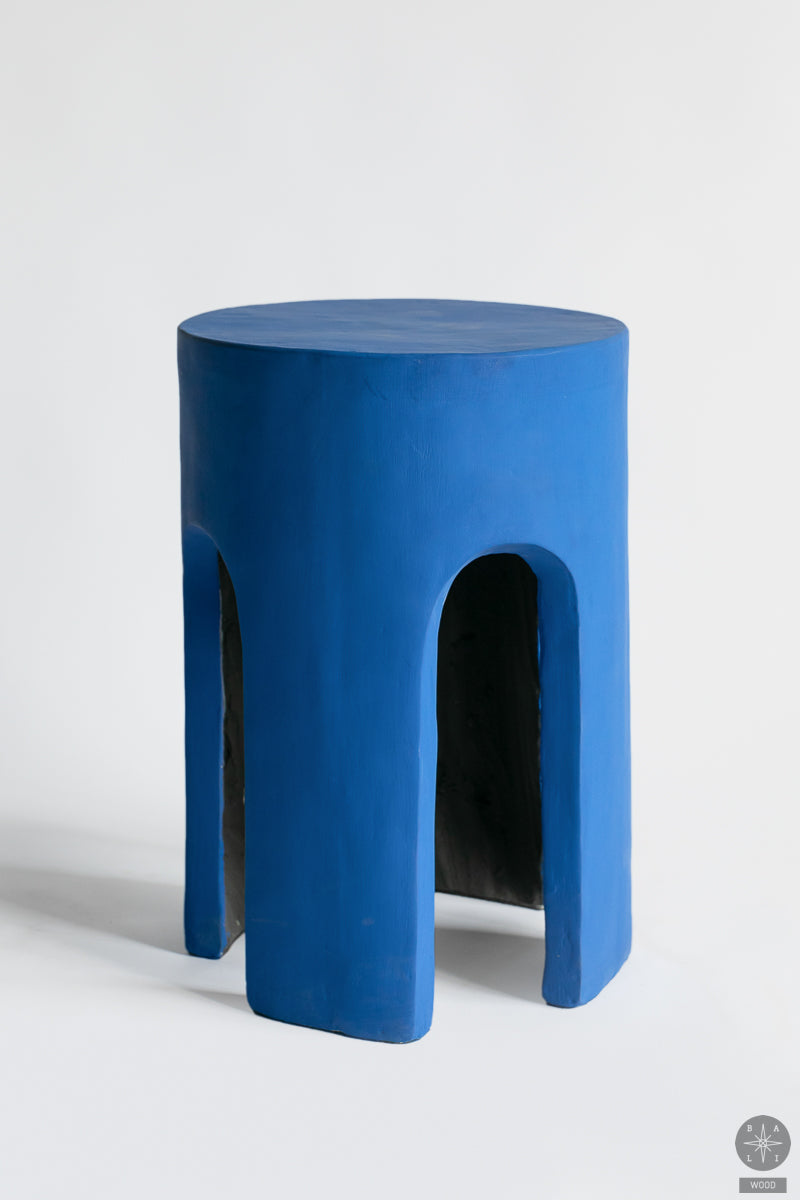 Glazed concrete side table (defective item)