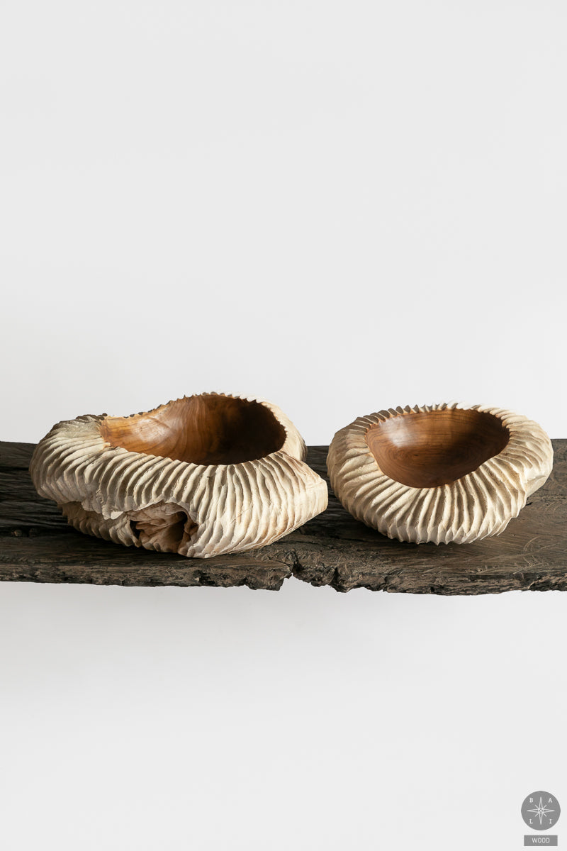 Teak wood bowl